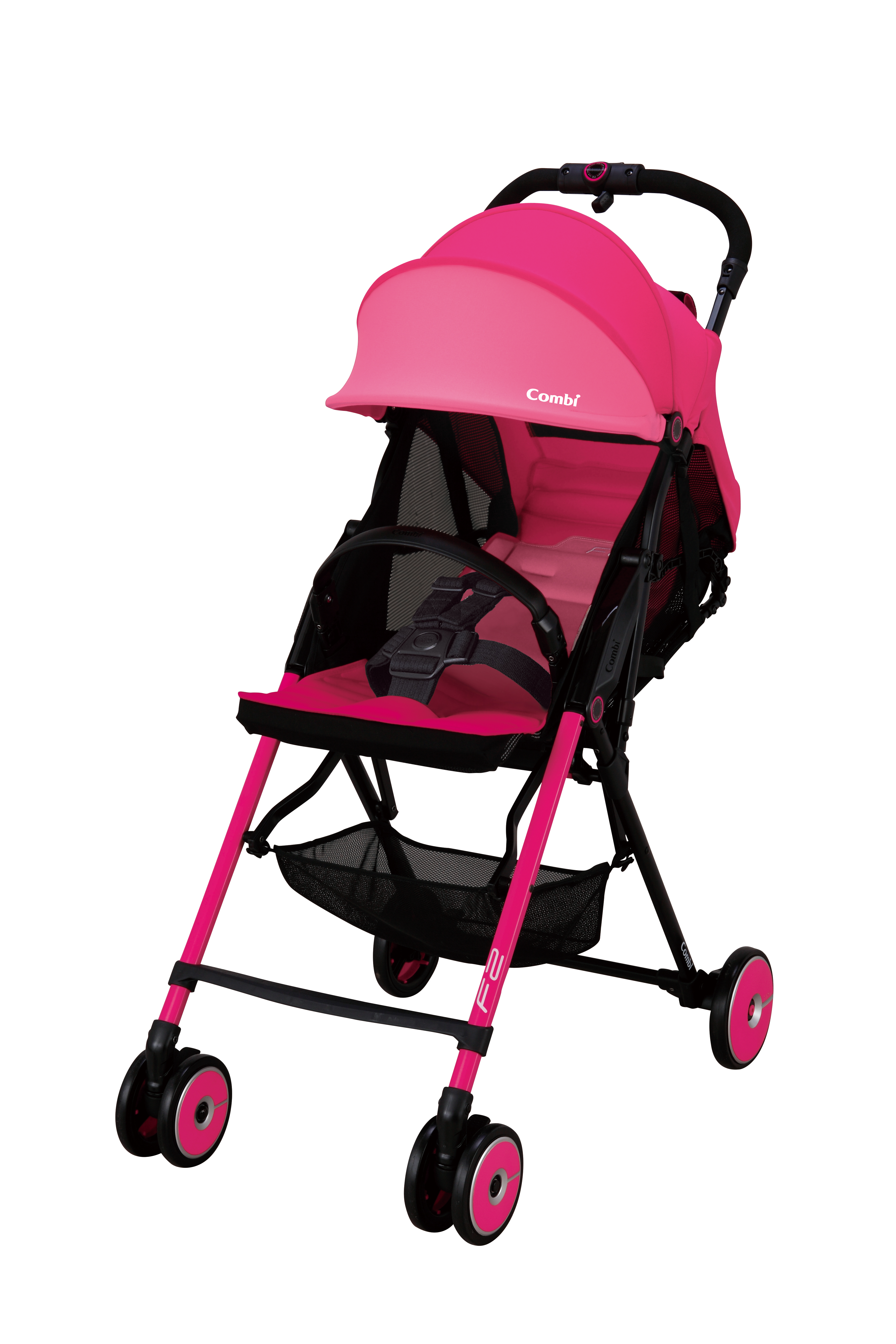 Компания COMBI - детская коляска «F2 Plus» Pink (розовая)(162302)